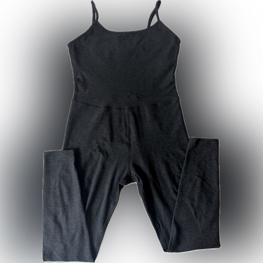 Beyond Yoga Space Dye Uplevel MIDI Jumpsuit - Dark Grey